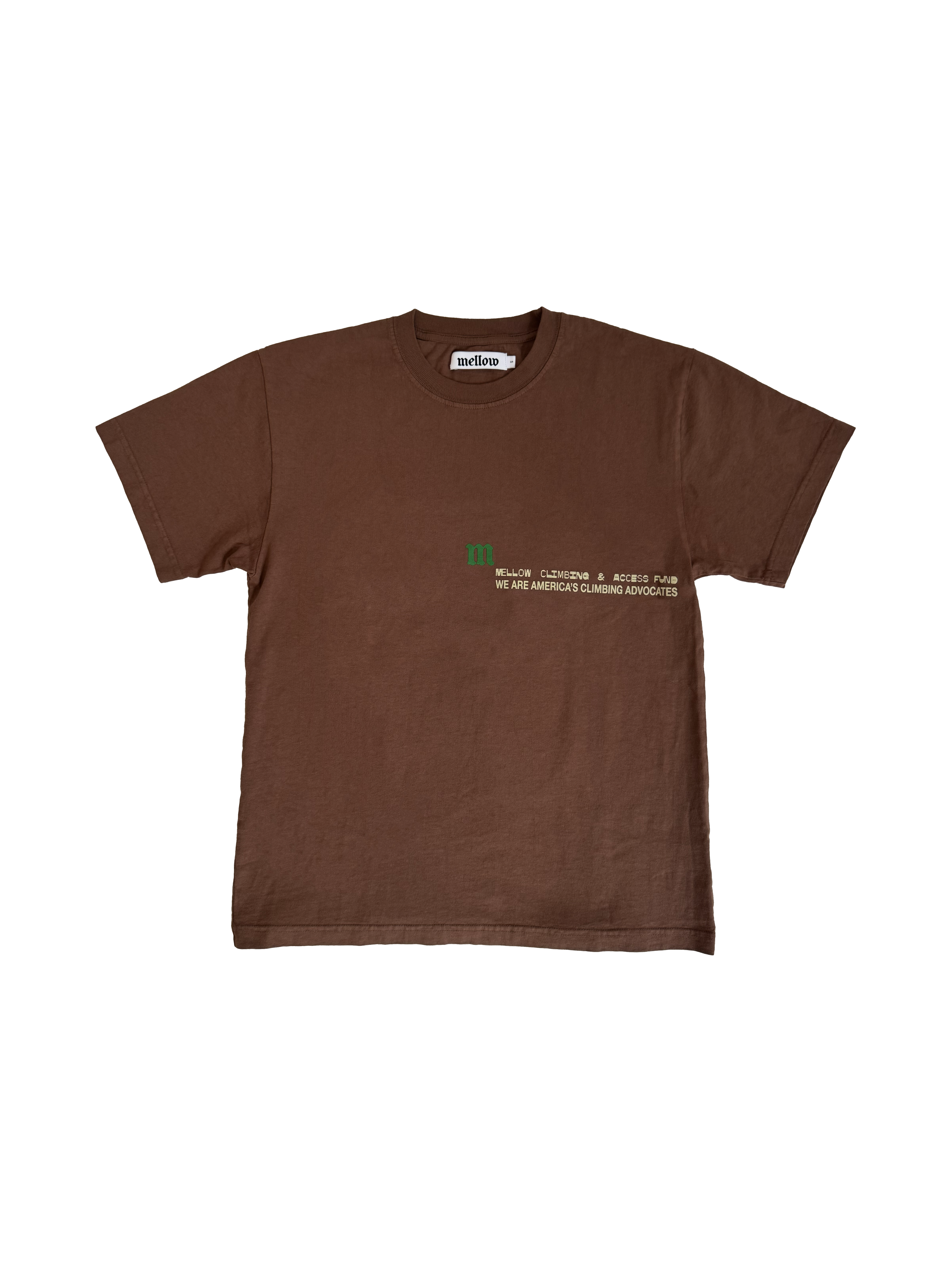 MELLOW X ACCESS FUND SS TEE - BROWN