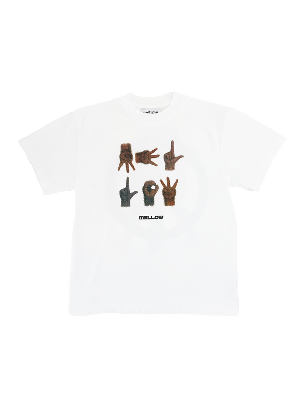 GORILLA PEACE T-SHIRT - WHITE
