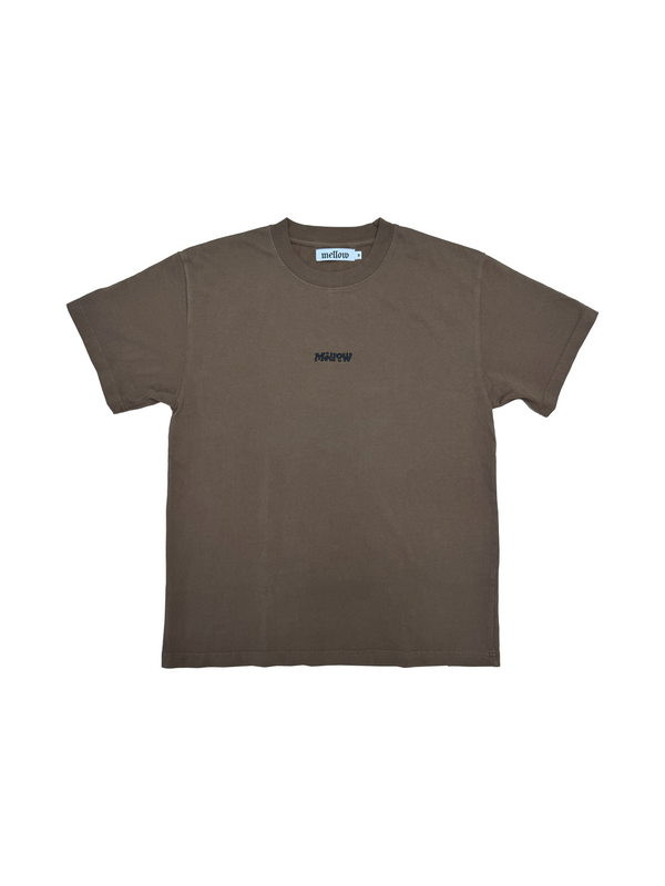 MELLOW NÜ LOGO HEAVY SS TEE - BROWN