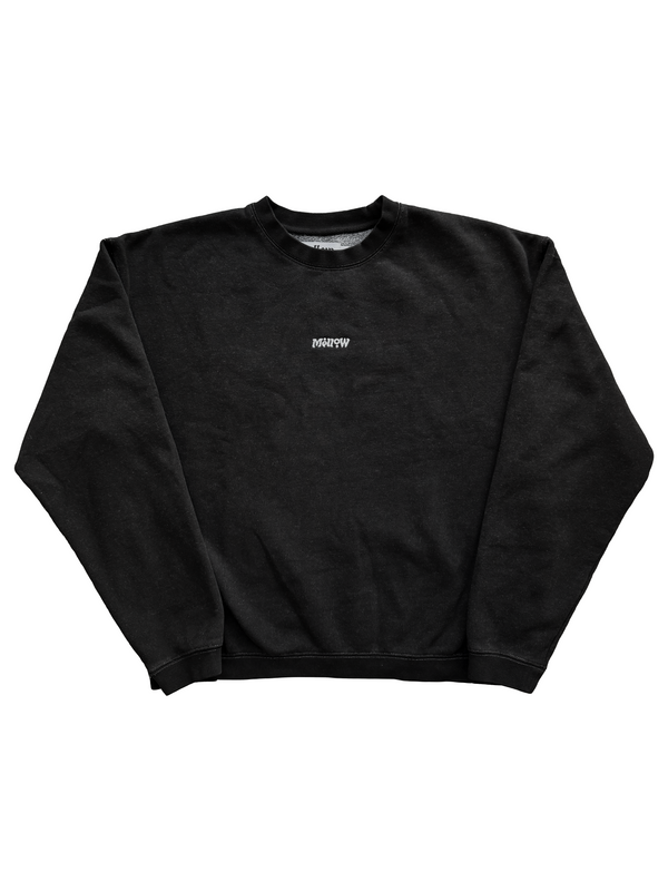 NÜ LOGO CREWNECK - BLACK