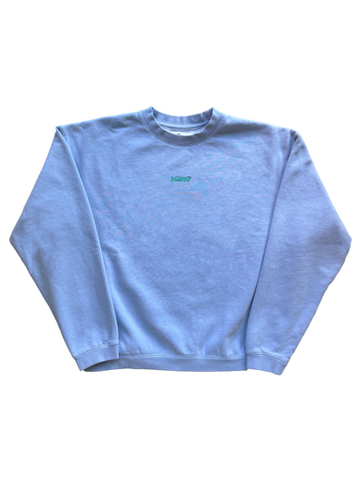 NÜ LOGO CREWNECK - LIGHT BLUE