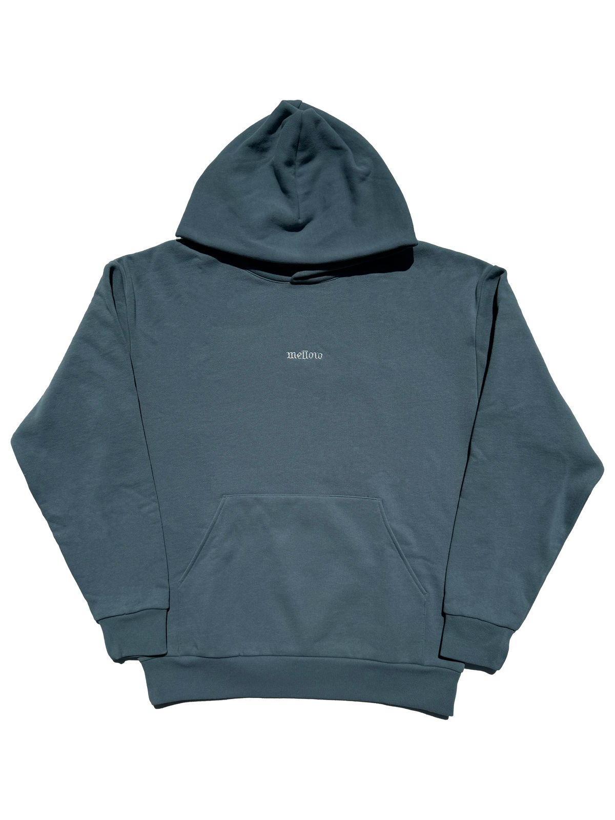 OG METALLIC THREAD HOOD - FADED BLUE