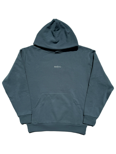 OG METALLIC THREAD HOOD - FADED BLUE