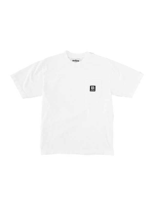 MELLOW POCKET PATCH SS TEE - WHITE