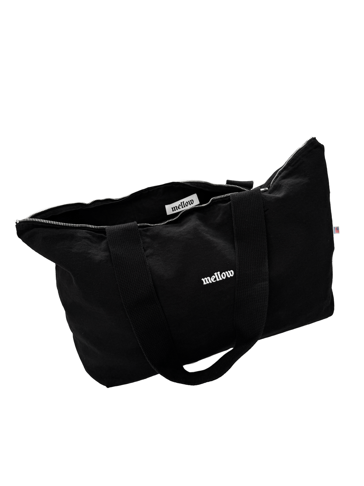 OG LOGO CANVAS ZIP TOTE - BLACK