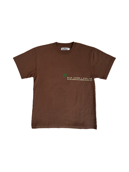 MELLOW X ACCESS FUND SS TEE - BROWN