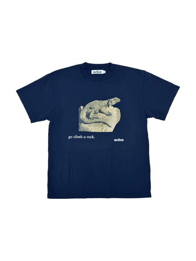 GO CLIMB A ROCK SS TEE - NAVY
