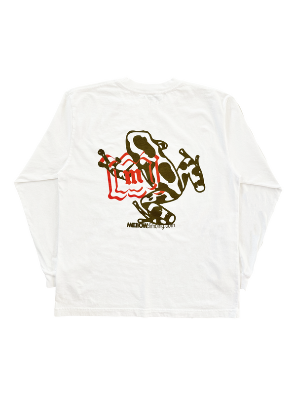 FROG “M”  LS T-SHIRT - WHITE