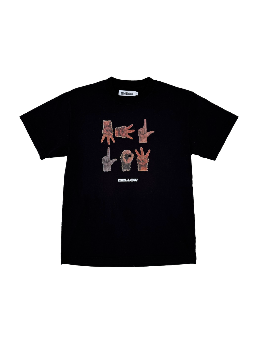 GORILLA PEACE T-SHIRT - BLACK