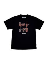 Load image into Gallery viewer, GORILLA PEACE T-SHIRT - BLACK
