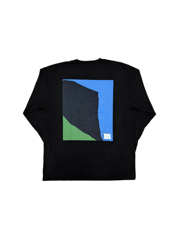 MINIMALIST GRAPHIC LS TEE - BLACK