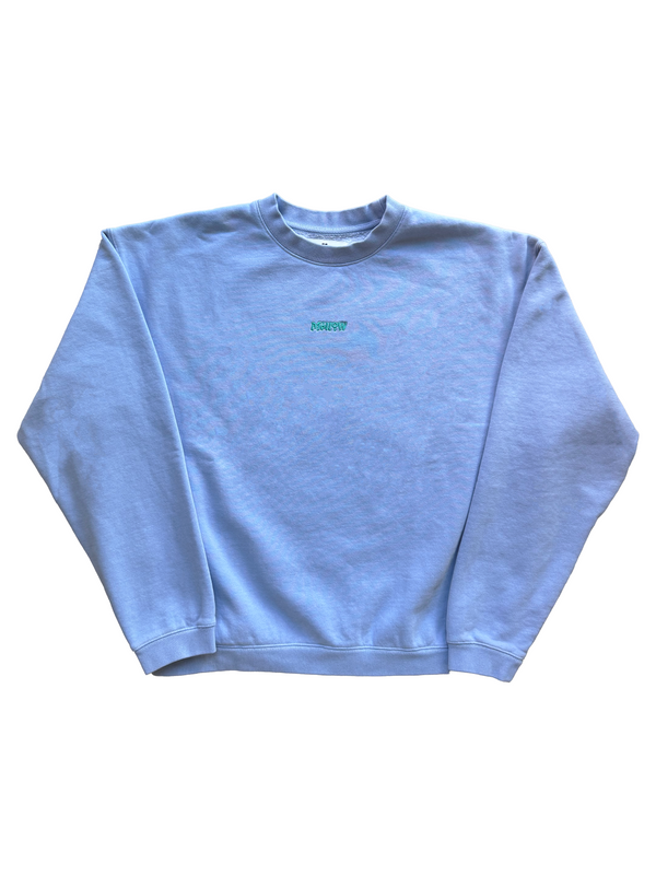 NÜ LOGO CREWNECK  - LIGHT BLUE