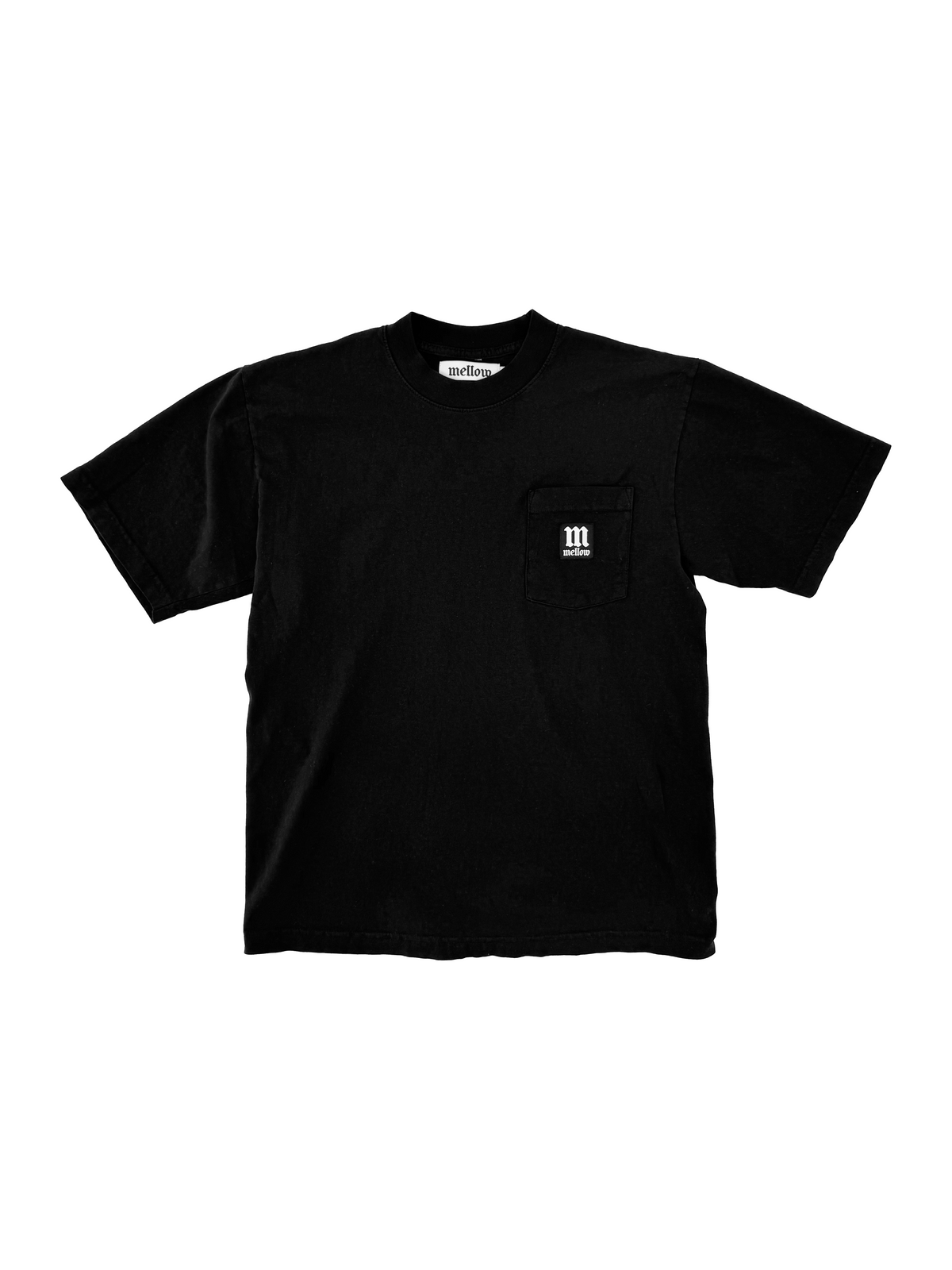 MELLOW POCKET PATCH SS TEE - BLACK