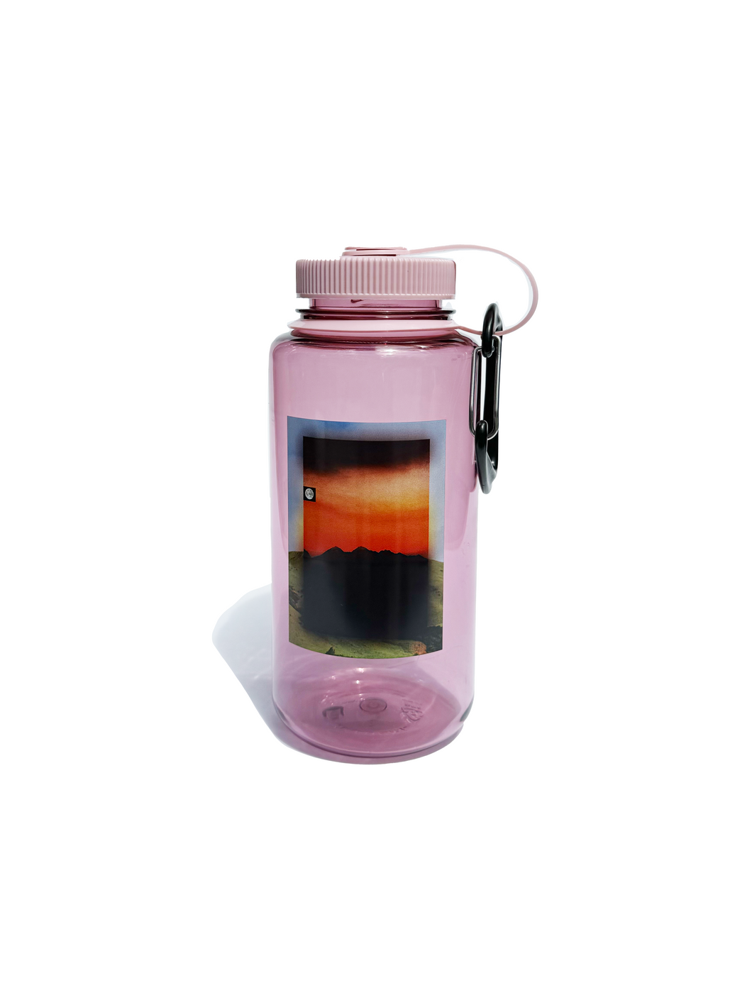 front facing photo, pink nalgene bottle, front