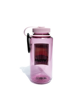 Load image into Gallery viewer, front facing photo, mellow pink nalgene, water bottle, back
