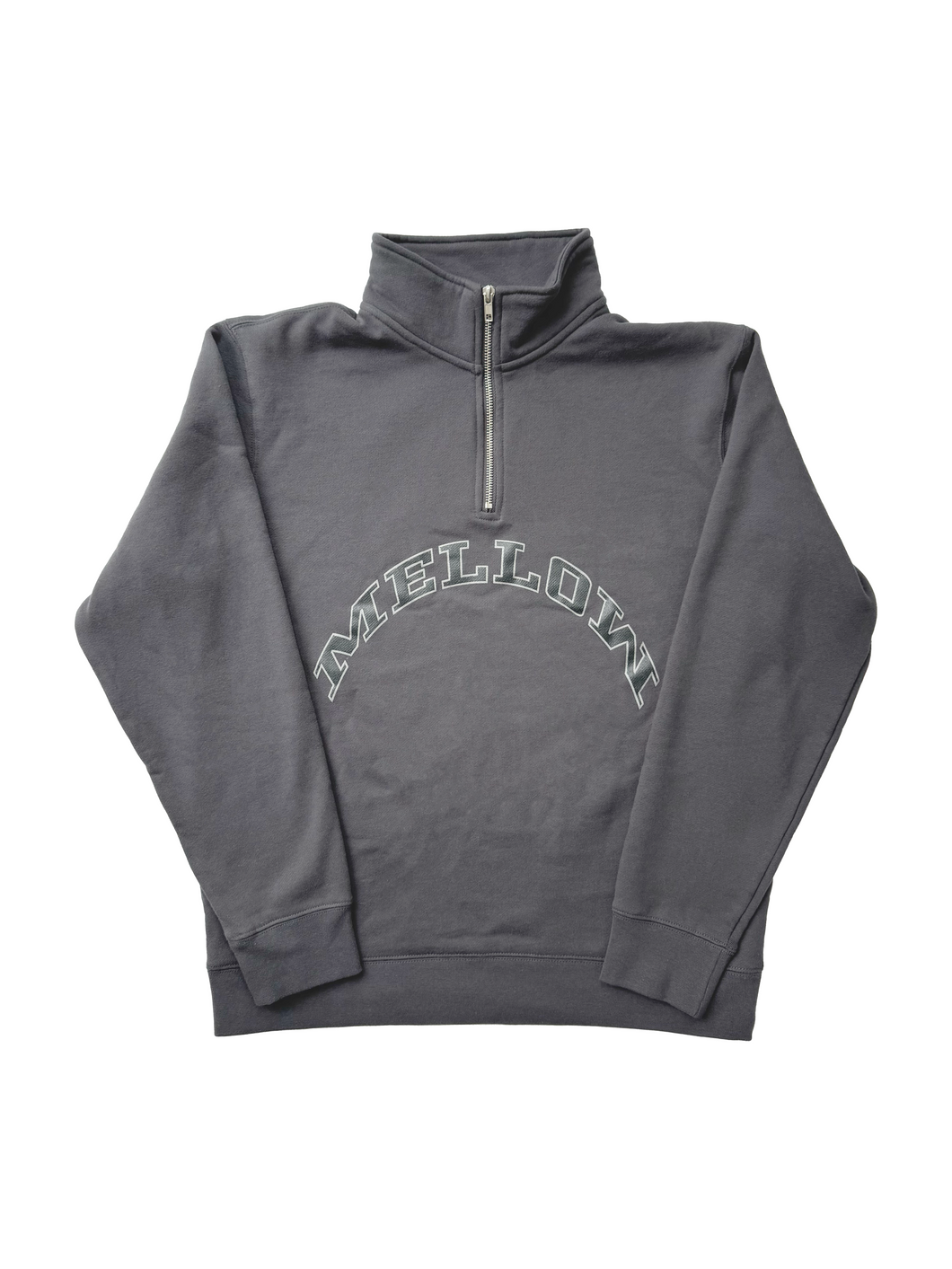 ARCH LOGO QUARTER ZIP - ASPHALT