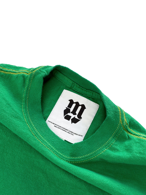 ROPE ROCK UPCYCLED SS TEE - PRIMARY GREEN