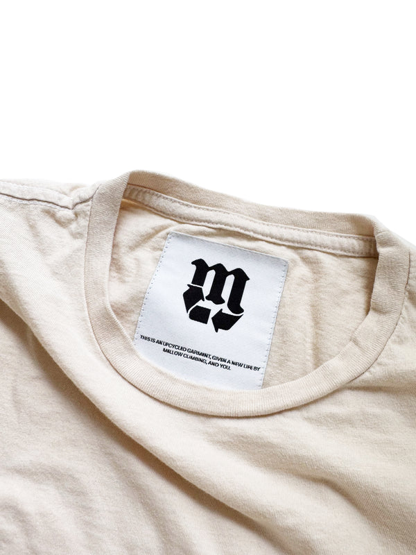 ROPE ROCK UPCYCLED SS TEE - WHITE