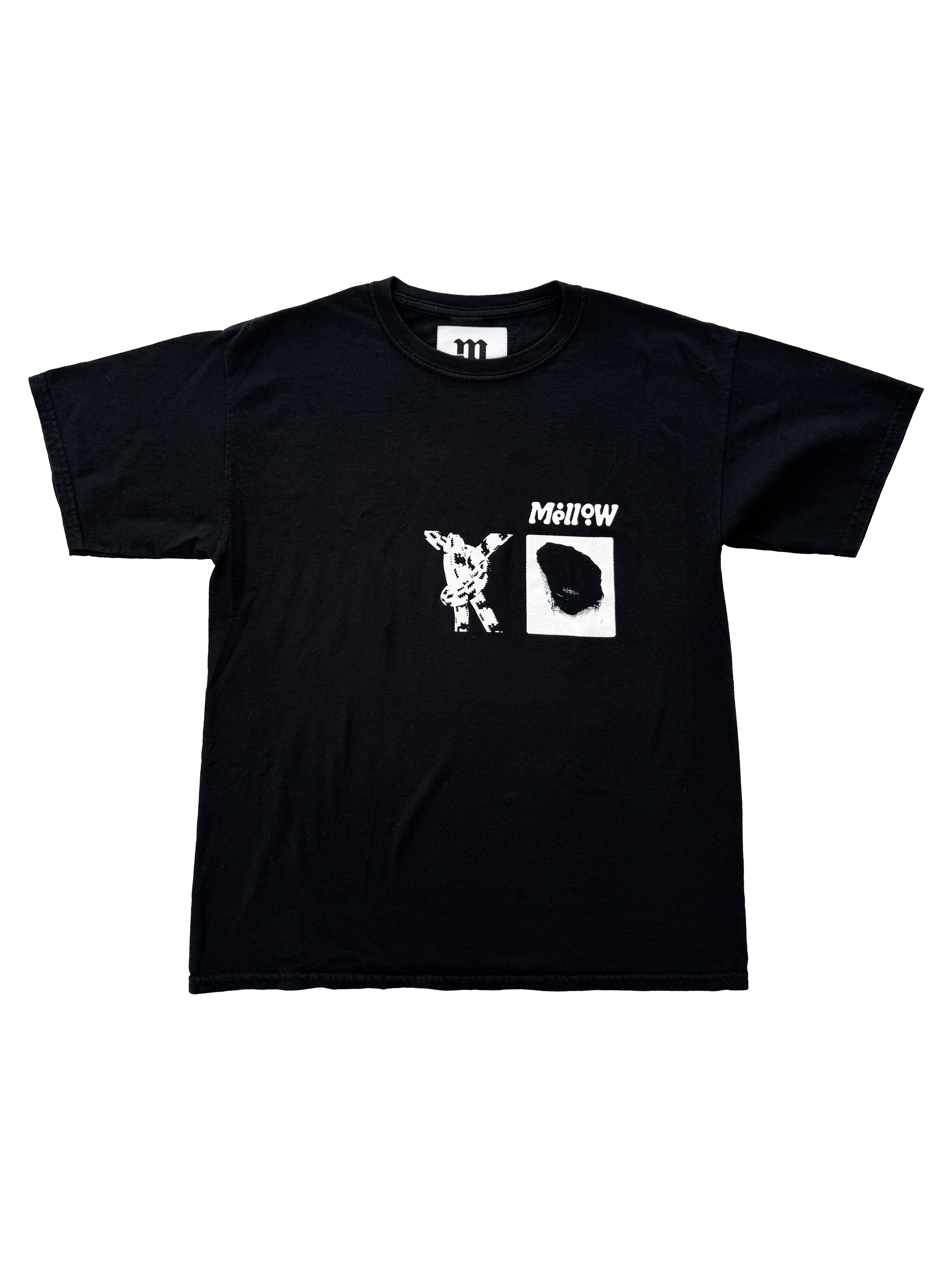 専用　organic cotton rough mellow shirt ROPE ROCK UPCYCLED SS TEE - BLACK – MELLOW