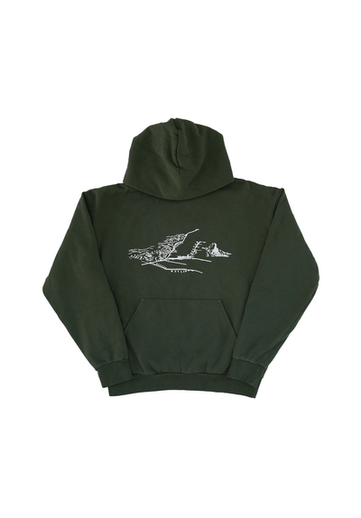 TRAIL HOOD - DARK GREEN