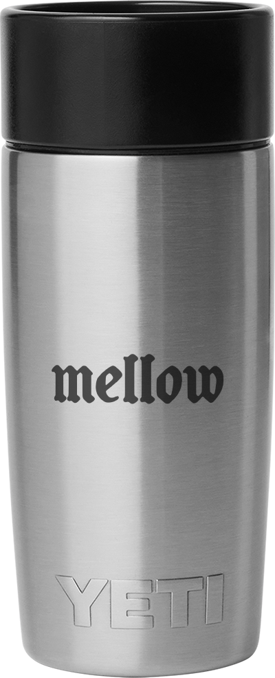 MELLOW X YETI RAMBLER 12 OZ TRAVEL BOTTLE - SILVER