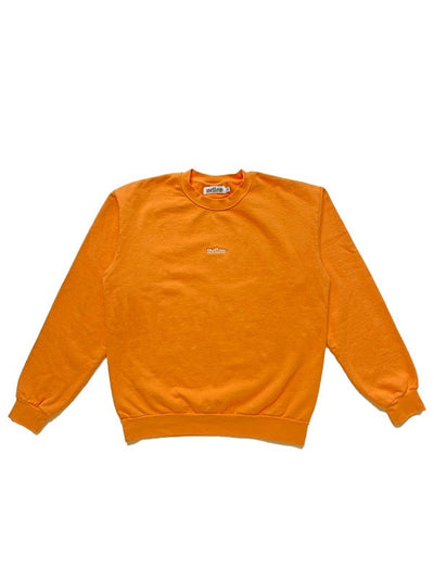 Mellow black long sleeve crewneck with 'mellow' logo on it, high quality, made in the usa, 100% cotton