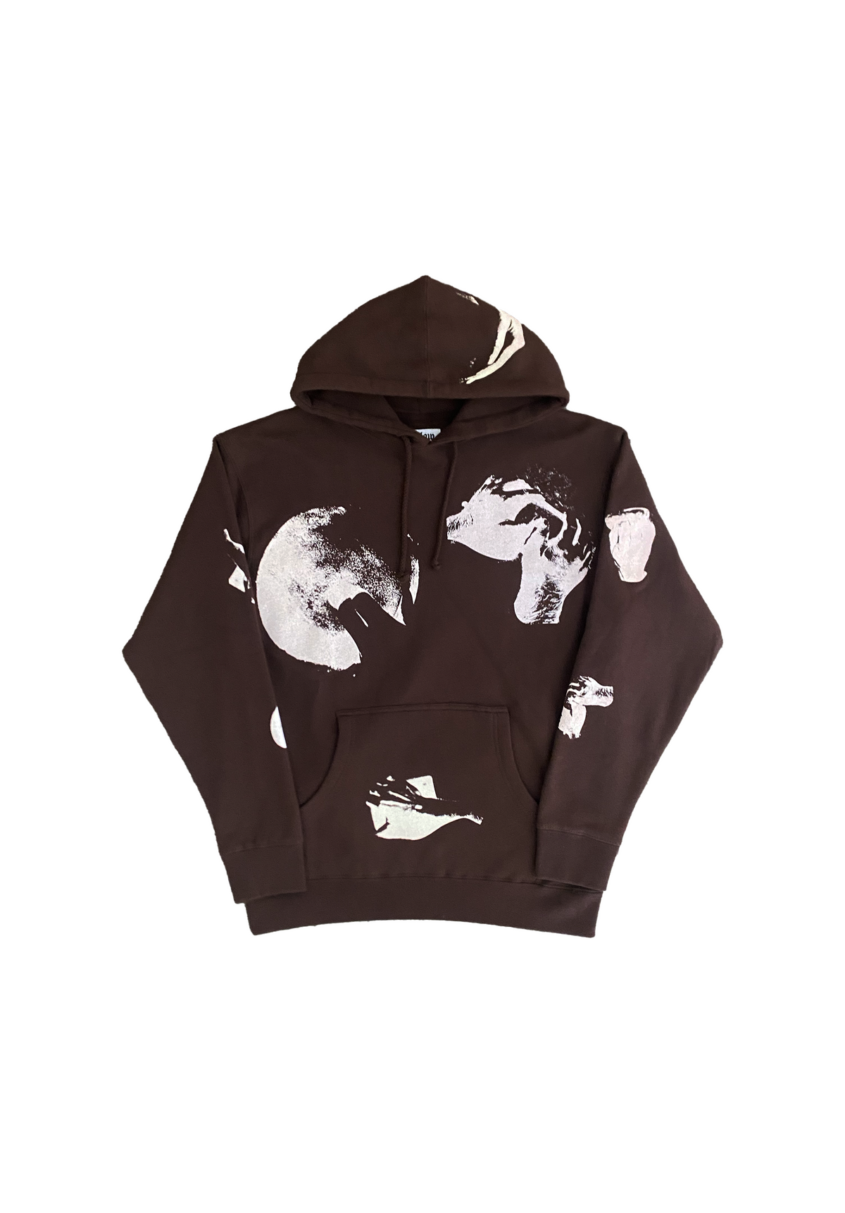 Mellow faded black graphic hoodie, high quality loose fitting. 100% COTTON MADE IN USA